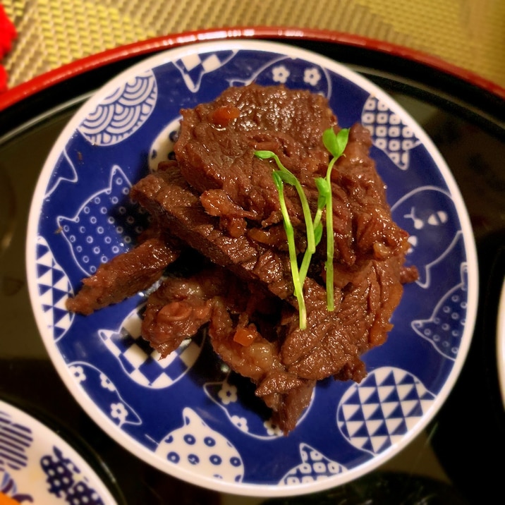 熊肉のワイン時雨煮